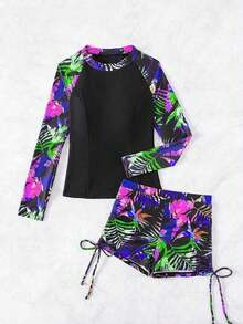 Swim SPRTY Camiseta de tirantes finos y conjunto de bikini para mujer Springbreak - Multicolor - Ver 5