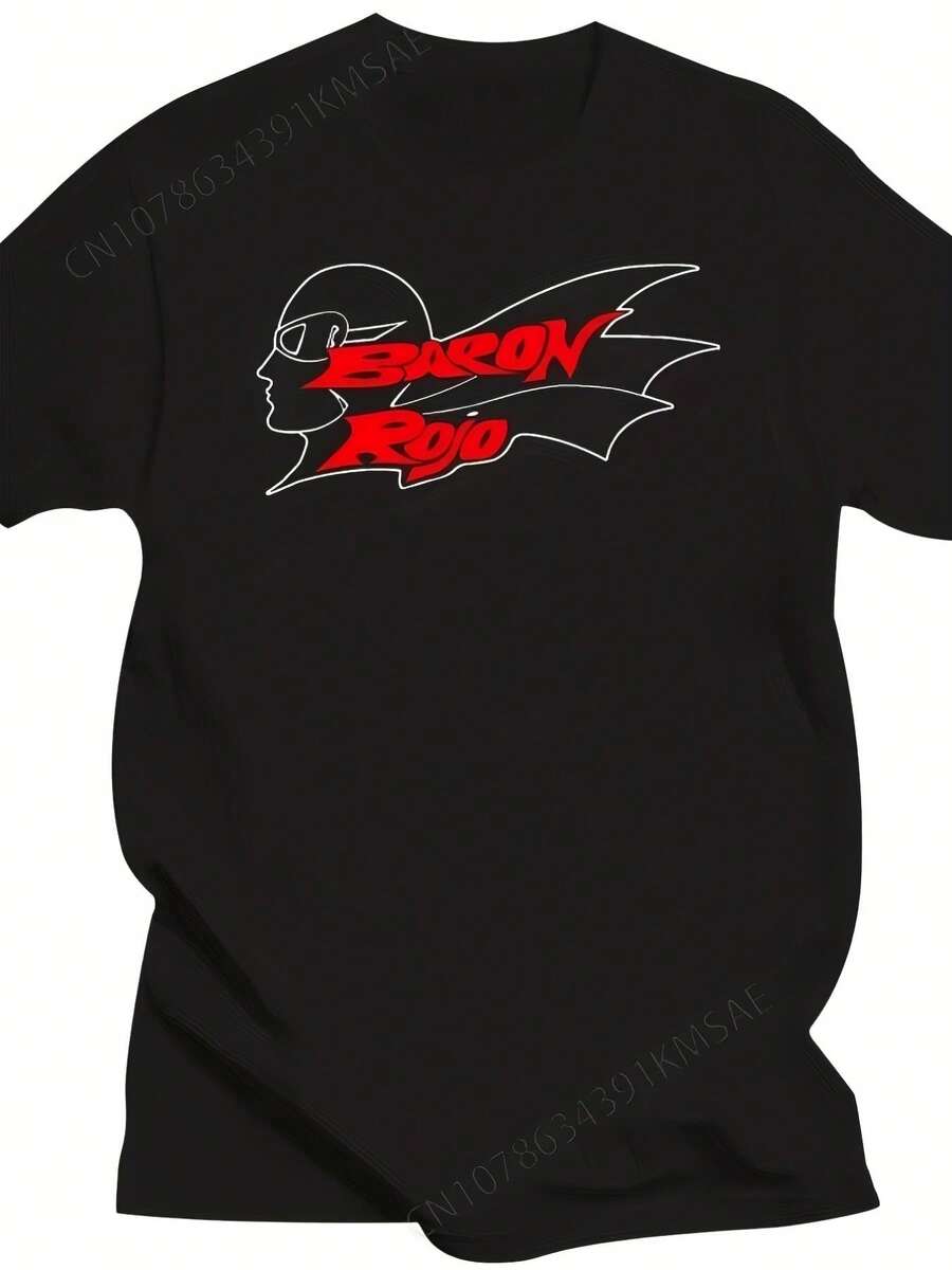 -Shirt da Uomo Sommer Baron Rojo, Band di Heavy Metal Spagnola |   Obus Mago De Oz, Stampa Divertente e Originale, Stile Casual, Collo Tondo, Vestibilità Regolare, Manica Corta, Tessuto per Tutte le Stagioni,-shirt da Uomo Ampia e Comoda - Indietro - Visualizzare 1