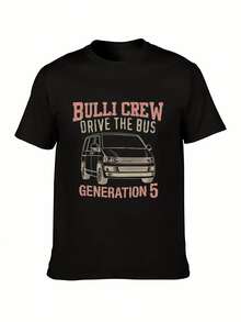 Unisex Summer T5 FL Bulli T-Shirt For Men And Women, Short Sleeve, Loose And Comfortable - Back - View 6