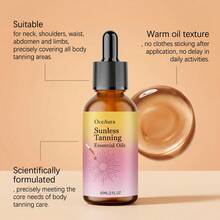 60ml Body Tanning Care Oil - Locks In Moisture, Keeps Tanned Skin Soft And Textured, Helps Create Natural Tanned Look, Compact And Portable, Gentle Formula - Multi Scents - View 6