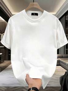Summer Men's Crew Neck T-Shirts Gym Leisure Holiday High Quality Men's Shirts Fashion Prints Y2K Men's Clothing Festival Sweatshirt Men's Sets Gifts For Ho - 白色 - 查看 5