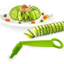 1pc Handheld Spiral Vegetable Slicer - Stainless Steel Multifunctional Kitchen Tool, Suitable For Carrots, Cucumbers, Zucchini | Quick Low-Carb Veggie Noodle, Salad And Pasta Maker | Compact Easy-Clean Design, Vegetable Slicer, Noodle Prep, User-Friendly, Easy To Clean Material - Multicolor - View 12