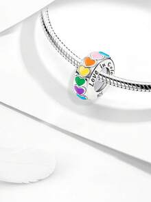 1 chiếc mặt dây chuyền hạt bạc sterling 925 lấp lánh hình bó hoa tốt nghiệp, phù hợp làm vòng tay DIY cho nữ - Hạt 1 - Xem 8
