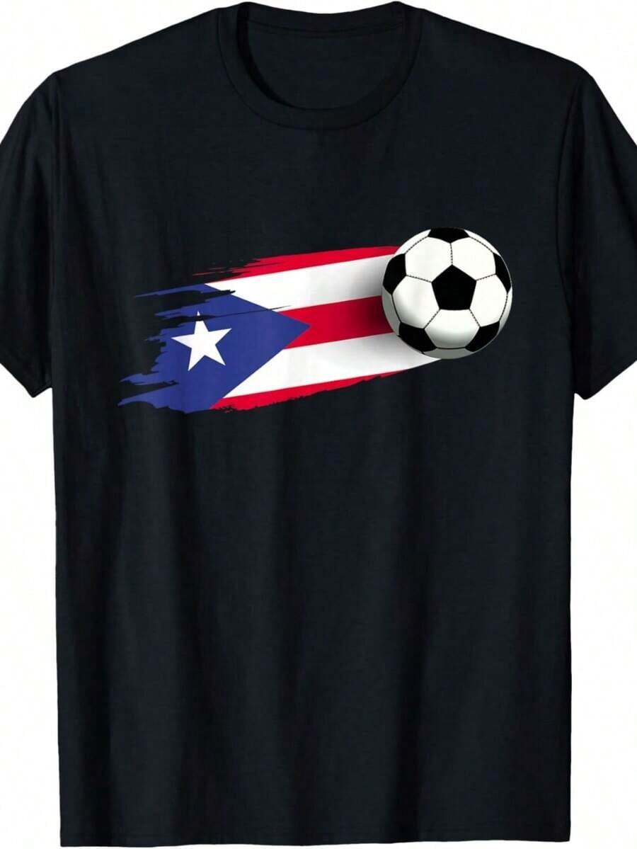 Puerto Rican Girl's T-Shirt With The Boricua Flag - Black 4 - View 1