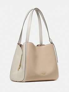 Kate Spade KS KNOTT Shoulder Bag For Women With Adjustable Strap And Large Capacity Bucket Bag - Champagne - View 5