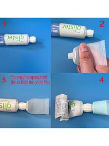 3/5/10pcs 30ml Plastic Toothpaste Tube Cleanser Adapter, Convenient Toothpaste Cleanser Refill Home Use, Toothpaste Travel Set - White - View 5