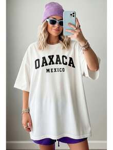 1 Piece 180g Women's T-Shirt, Men's T-Shirt. Casual Cotton Crew Neck T-Shirt. Women's Athletic T-Shirt. Designed By Y2K Generation Artists In The Bababask Style, Made From 100% Pure Cotton. Creative Cartoon Pattern Design, Comfortable Short Sleeves - 白色8 - 查看 6