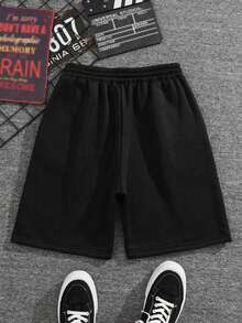 USH00 |Mujer | 1 pantalón corto | Envío local |
MOOSTA Drawstring Waist Slant Pocket Shorts - Negro - Ver 2