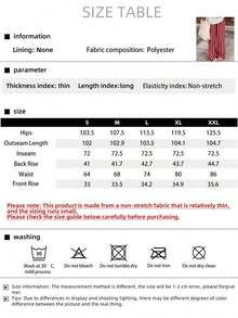 Pantalones sueltos y casuales a rayas para mujer, pantalones ligeros y cómodos de estilo bohemio elegante para primavera, verano y otoño, vacaciones en color rosa - Rosa - Ver 8