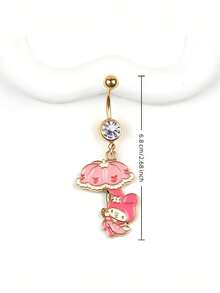 Sản phẩm chính thức được cấp phép của Sanrio, một món đồ hoạt hình ngọt ngào và cá tính mới với hình ảnh mèo KT và Kuromi. Trang sức xỏ khuyên bằng thép không gỉ tinh tế và đa năng, thời trang cho cả đeo hàng ngày và các bữa tiệc lễ hội. - Nhiều màu - Xem 3