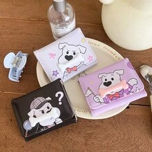 Ví hình xương chó - Ví gấp ba thời trang phong cách Hàn Quốc INS dành cho nữ, đựng thẻ, ví đa năng. - Nhiều màu - Xem 10