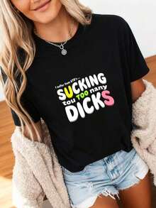 Camiseta "Sufro de ETS: Chupando Demasiadas Penes", Camiseta Divertida, Sudadera con PTSD, Humor Adulto, Ofensiva, Humillante, Inapropiada, Playera - Blanco - Ver 9