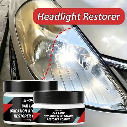 JB-XPCS 100G/30G Pasta reparadora de faros de coche, crema pulidora de lentes de faros para eliminar el amarillamiento, la oxidación y los arañazos y restaurar el brillo claro YT161