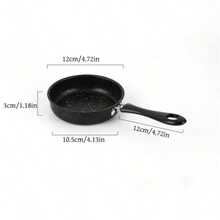 1pc Small Non-Stick Pan, Easy To Clean, Suitable For Frying Eggs, Compatible With Induction Cooktop And Gas Stove, Suitable For Any Meal Throughout The Day, Suitable For Home Kitchen And Camping, Space-Saving Cooking Tool - View 5