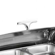 9L Stainless Steel Chafing Dish Large Capacity Food Warmer Container With Lid UK - Como se muestra - Ver 10