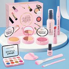 1 Set Children's Realistic Makeup Toy Model Set, Not For Application, Pretend Play Makeup Model For Girls, Parent-Child Role Play, Birthday Gift, Pure Model Toy, Family Interactive Toy, Not For Facial Application - Multicolor - View 15