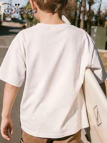 Disney Boys' Clothing Summer Short Sleeves - Toy Story Family Photo - Printed Pattern T-Shirt Pullover, Boys' Clothing, Suitable For Boys' Daily Wear - 白色 - 查看 2