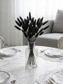30-240 cành cỏ đuôi thỏ nhân tạo 44cm, cành cỏ đuôi thỏ trang trí nhà cửa, phù hợp cho cắm hoa phong cách Bohemian, đồ thủ công DIY, trang trí nhà bếp và đám cưới, trang trí Giáng sinh, trang trí Lễ Tạ ơn, trang trí vòng hoa DIY - Cỏ đuôi thỏ đen - Xem 2