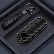 适用于2/3/4键ABS碳纤维汽车钥匙遥控器外壳，适用于2/3/5/6、CX-3/CX-5/CX-7/CX-9、Miata MX5，保护您的钥匙遥控器 - A - 查看 14
