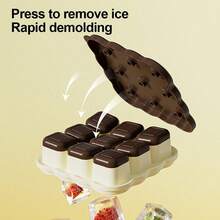 New PP Pressed Ice Tray With Lid, Cookie Ice Tray, Refrigerator Freezing Mold - 藍色 - 查看 7