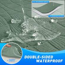 YSTYLE Wasserdichter Sofabezug für 1-/2-/3-/4-Sitzer mit Armlehnen, universeller Stretch-Sofabezug, waschbarer, kratzfester Sofabezug für Katzen, fleckenabweisender und rutschfester Sofabezug - Pastellgrün - Übersicht 6
