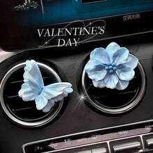 AD Niche Tulip, Camellia, Bowknot Car Air Vent Decor, Elegant Floral Car Accessory - Camellia Butterfly - View 15