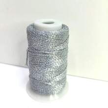 40m/Roll, Multicolor Shiny Metallic Yarn, Hollow Knitting Thread, 2mm Handmade Weaving Cord, Suitable For DIY Crochet Bags, Gift Box Packaging, Christmas Decorations, Crochet, Lace And Home Decor - Handicrafts And Holiday Items - 40 Meters Per Roll - View 12