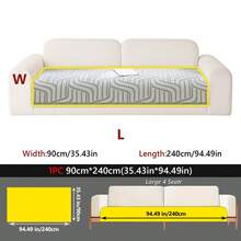 1PC Cooling Ice Silk Sofa Cushion, Non-Slip And Wear-Resistant, Resistant To Pet Stains, Decorative For Living Room, Bedroom, And Study, Machine Washable, All-Season Sofa Cover. - Multiple Styles - View 33