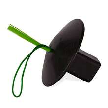Champion Sports Black Rubber Baseball Anchor Plug Base Plug with Easy View Optic Stem and Rope - negro - Ver 2