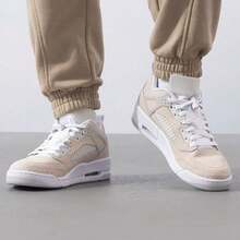 Nike Jordan Spizike Leather Low Sanddrift Sepatu Basket Retro Low-Top yang Nyaman dan Serbaguna untuk Pria - coklat muda - View 3