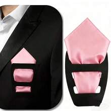Bộ 2 khăn cài túi áo cho nam, khăn tay nam nữ kèm hộp đựng khăn cài túi, thích hợp cho vest, đám cưới, tiệc tùng, công sở và các dịp trang trọng khác. - Nhiều màu - Xem 7