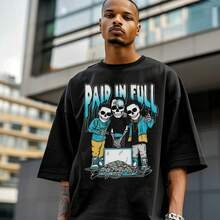 Dunkare Sneaker Match Graphic T-Shirt For Men And Women - Retro Gamma Blue 11s Streetwear | Unisex, Regular Fit, Vintage Style Y2K - 白色 - 所有人都已全額付款 - 查看 3