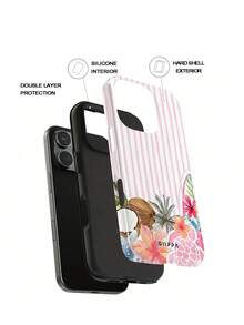 GIIPPA 1 ốp lưng điện thoại Phone 17 Pro Max nền trắng họa tiết sọc vẽ tay màu hồng nhạt, tương thích với Phone 16 Pro Max, 15 Pro Max, 14 Pro Max, phong cách Hàn Quốc thời trang cao cấp vui nhộn, tương thích với 11/12/13/14/15/16 Pro Max Plus, thiết kế thanh lịch phù hợp cho nam và nữ, quà tặng hoàn hảo cho bạn gái dịp Giáng sinh, Valentine, Lễ Phục sinh, mùa cưới và sinh nhật! - Màu Hồng baby - Xem 2