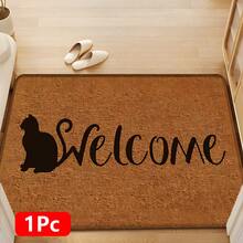 1pc Home Decor, Warm Pattern Printed Linen Kitchen Rug, Bathroom Mat, Doormat, 3D Printed Rectangular Carpet For Living Room, Bedroom, Hallway, Bathroom, Laundry Room - Polyester Carpet For Indoor And Outdoor Decoration - Multicolor - View 13