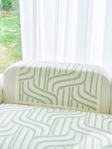 1PC Cooling Ice Silk Sofa Cushion, Non-Slip And Wear-Resistant, Resistant To Pet Stains, Decorative For Living Room, Bedroom, And Study, Machine Washable, All-Season Sofa Cover. - Multiple Styles - View 8