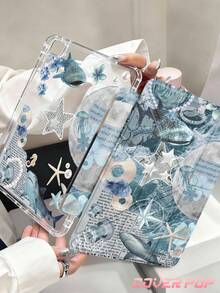 这款海洋生物、海龟和贝壳图案的平板电脑保护套兼容 iPad Air 8 (M4) 2026 (11/13 英寸)、Air 11 英寸 M3 2025 / M2 2024、Air 第五代 2022、(A16) 11 英寸第十一代 2025，也兼容三星 Galaxy Tab 和 Kindle Paperwhite 第十二代 2024。透明背壳，时尚图案保护套，支持自动睡眠/唤醒功能，配备气囊保护，适合作为礼物或办公用品。 - 彩色 - 查看 2