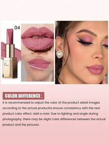 Pudaier 1 thỏi son môi màu hồng nude không phai, chống nước, phù hợp với mọi tông da, món quà Valentine hoàn hảo dành cho người yêu. - 04 - Xem 6