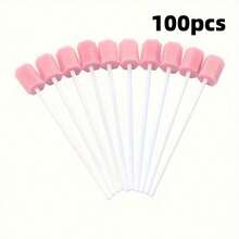 Oral Care Sponge Sticks, Individually Packaged Cleaning Cotton Swabs, Gentle Oral Cleaning, Home/Care Use Tools - Multicolor - View 10
