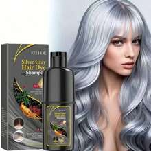 EELHOE Silver Long-Lasting Color-Fixing Shampoo, 3-In-1 Formula - Uses Natural Plant Pigments, Refreshing & Moisturizing Harmless, Suitable For Normal Hair, With Moisturizing Effect. | Shiny & Smooth - 1 Bottle Of Silvery Hair Dye Shampoo - View 4