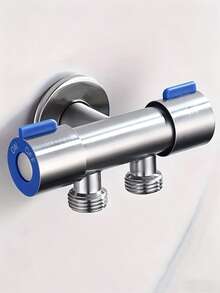304 Stainless Steel Dual Control Angle Valve, 1 Inlet 2 Outlet Washing Machine Dual Outlet Faucet, 3-Way Valve, 1 Inlet 2 Outlet Dual Control Toilet And Washing Machine Angle Valve, G1/2 Interface, Suitable For Kitchen, Bathroom, Laundry Room And Home Bathroom, Essential Modern Home Accessory, Ideal Choice For Holiday Gifts And Home Renovation - Multicolor - View 13