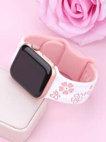 LD004 Họa tiết hoa - Trắng và Hồng