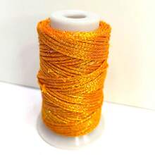 40m/Roll, Multicolor Shiny Metallic Yarn, Hollow Knitting Thread, 2mm Handmade Weaving Cord, Suitable For DIY Crochet Bags, Gift Box Packaging, Christmas Decorations, Crochet, Lace And Home Decor - Handicrafts And Holiday Items - 40 Meters Per Roll - View 14