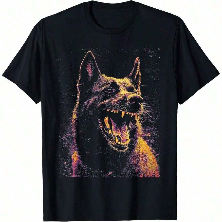 1 Bernese Mountain Dog T-Shirt For All Seasons, 100% Cotton, One-Sided Print, Crew Neck, Short Sleeve, Unisex, Base Layer, 180g, 100% Cotton, Designs Are Printed. Unisex. - 顏色 4 - 查看 1