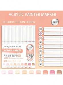 Bộ bút vẽ acrylic Languo 288/240/192/96/9 màu kèm túi đựng, bút vẽ chuyên nghiệp dành cho học sinh, đầu bút mềm, nhỏ gọn, có thể xếp chồng lên nhau, dùng cho vẽ tranh, thủy tinh, chống thấm nước, nghệ thuật vẽ trên cơ thể, quà Giáng sinh, lý tưởng cho năm học mới. - Nhiều màu - Xem 34