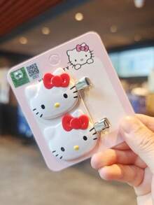 SANRIO 可愛卡通 Hello Kitty 鱷魚髮夾 甜美無縫瀏海夾 時尚可愛髮夾 髮飾髮片 - 彩色 - 查看 6