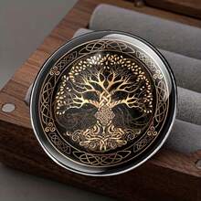 Celtic Knot Tree Of Life Brooch Pin, Metal Alloy Accessory For Clothing, Hats, Backpacks - Fashionable Accessory Suitable For Friends, Classmates And Colleagues - A - View 2