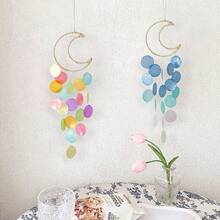 Moon Shell Wind Chime Dreamcatcher Dreamy Wind Chime Room Balcony Wall Decor Hanging Ornament - Moon - View 4