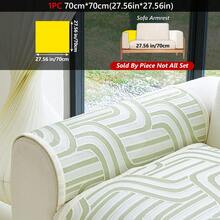 1PC Cooling Ice Silk Sofa Cushion, Non-Slip And Wear-Resistant, Resistant To Pet Stains, Decorative For Living Room, Bedroom, And Study, Machine Washable, All-Season Sofa Cover. - Multiple Styles - View 27