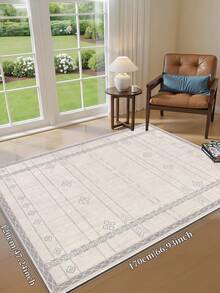 Faux Cashmere Area Rugs For Bedroom, Modern Minimalist Style, Cool Rugs Living Room, 1 Count Home Decor Carpet, Washable Runner Rug, Mat Home Decor For Kitchen, Bathroom, Dining, Fluffy And Simple, Create A Unique, Niche, And Cozy Vibe - Baby Pink - View 9