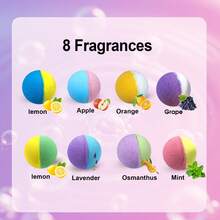 20pcs Mini Essential Oil Bath Bombs Gift Box, Handmade Bath Salts With Rich Foam, Luxury Gift For Sisters, Lovers, Holidays And Anniversaries - Multicolor - View 3